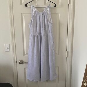Jcrew Halter Striped Sun Dress